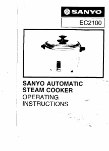 Manual Sanyo EC-2100 Pressure Cooker