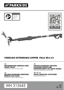 Instrukcja Parkside PALA 20-Li A1 Nożyce ogrodowe