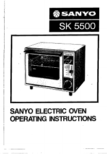 Manual Sanyo SK-5500 Oven