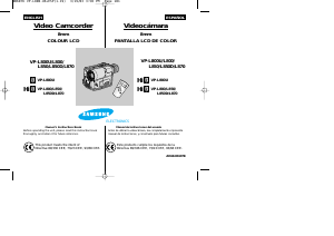 Manual de uso Samsung VP-L800U Videocámara