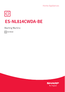 Handleiding Sharp ES-NL814CWDA-BE Wasmachine