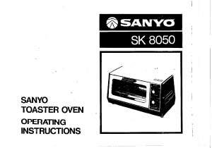 Manual Sanyo SK-8050 Oven