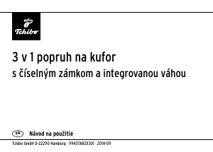 Návod Tchibo 371 422 Váha na batožinu