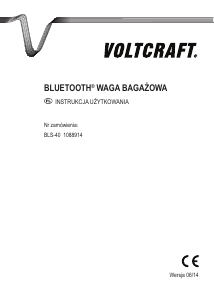 Instrukcja Voltcraft BLS-40 Waga bagażowa