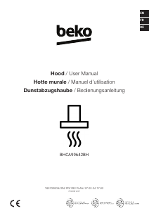 Manual BEKO BHCA99642BH Cooker Hood