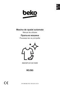 Manual BEKO BM3WFU410415WB Mașină de spălat