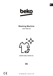 Manual BEKO B3WFU48215WW ES Washing Machine