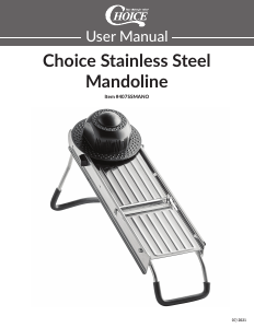 Handleiding Choice 407SSMANO Mandoline