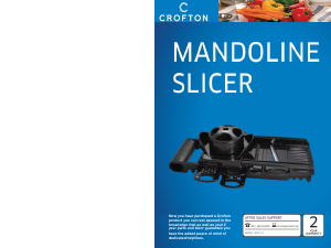 Handleiding Crofton 3031-14 Mandoline