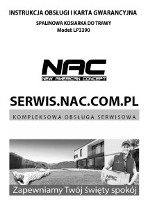 Instrukcja NAC LP3390 Kosiarka