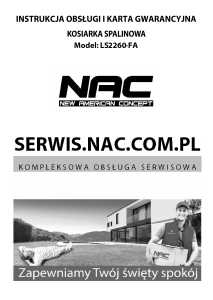 Instrukcja NAC LS2260-FA Kosiarka