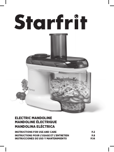 Manual Starfrit 024210 Mandoline