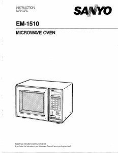 Manual Sanyo EM-1510 Microwave