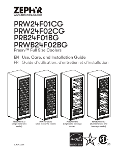 Manual Zephyr PRB24F01BG Refrigerator