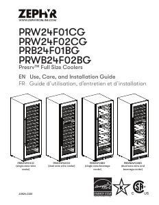 Handleiding Zephyr PRW24F02CG Wijnklimaatkast