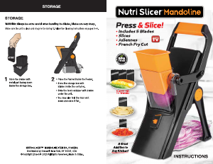 Handleiding Nutri Slicer 1164ENQ Mandoline