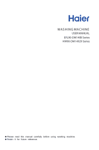 Manual Haier EFL90-DM14IEIEBK Washing Machine