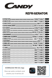 Manual Candy CDH1S513EW Fridge-Freezer