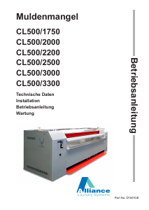 Bedienungsanleitung Alliance CL500/2500 Mangeln