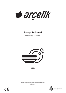 Kullanım kılavuzu Arçelik 6444 Bulaşık makinesi