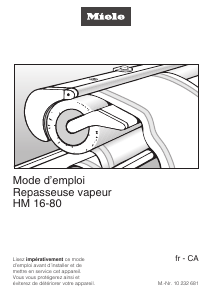 Mode d’emploi Miele HM 16-80 Appareil à repasser