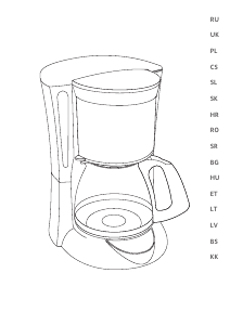 Priročnik Tefal CM470G10 Kavni aparat