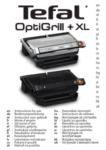 Rokasgrāmata Tefal GC728D10 OptiGrill+ XL Kontaktgrils