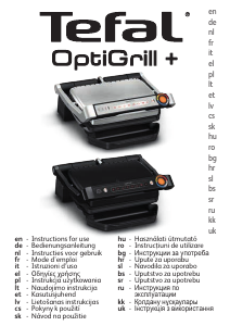 Rokasgrāmata Tefal GC718D10 OptiGrill+ Kontaktgrils