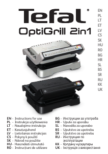 Priručnik Tefal GC772D30 OptiGrill 2in1 Kontaktni roštilj