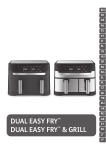 Руководство Tefal EY905D10 Dual Easy Fry Фритюрница