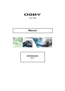 Bruksanvisning OSBY DM1V Diskmaskin