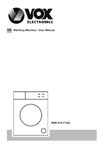 Manual Vox WM1270-T1GD Washing Machine