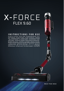 Manual de uso Tefal TY20C7HO X-Force Flex 9.60 Aspirador