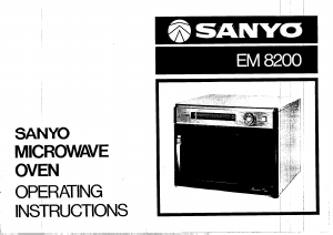 Manual Sanyo EM-8200 Microwave