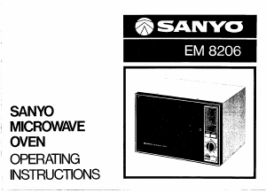 Manual Sanyo EM-8206 Microwave