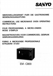 Manual Sanyo EM-C800 Microwave