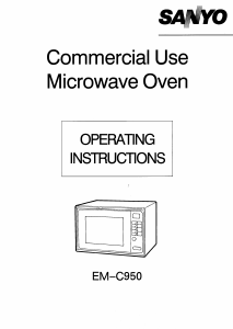 Manual Sanyo EM-C950 Microwave