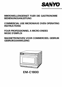 Manual Sanyo EM-C1800 Microwave