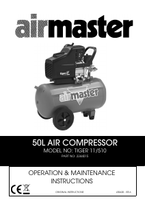 Manual Airmaster Tiger 11/510 Compressor