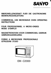 Manual Sanyo EM-C2000 Microwave