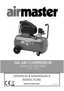Handleiding Airmaster Tiger 8/550 Compressor