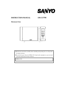 Handleiding Sanyo EM-C5779V Magnetron
