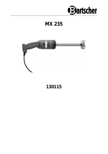 Manual Bartscher MX 235 Hand Blender