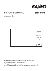 Manual Sanyo EM-C8787B Microwave