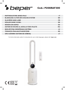 Rokasgrāmata Beper P206RAF300 Ventilators