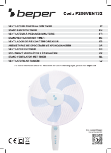 Manuál Beper P206VEN132 Větrák