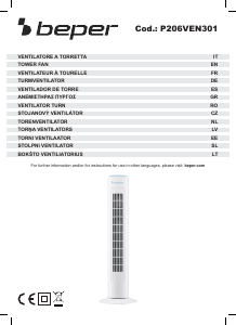 Rokasgrāmata Beper P206VEN301 Ventilators