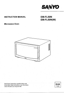 Manual Sanyo EM-FL50N Microwave