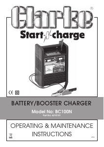 Handleiding Clarke BC 100N Accubooster