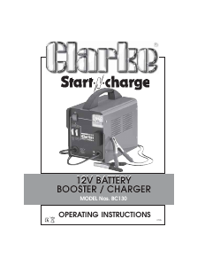 Manual Clarke BC 130 Jump Starter